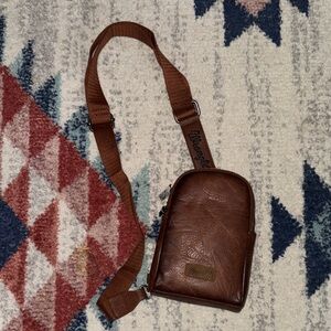 Brown Leather Crossbody Bag
